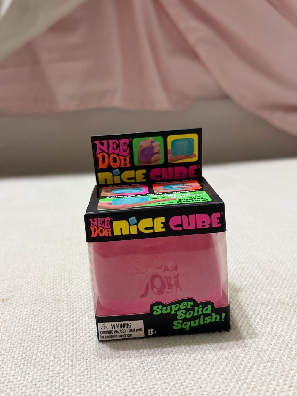 Nice Cube Kids Squishy Toy - Pink